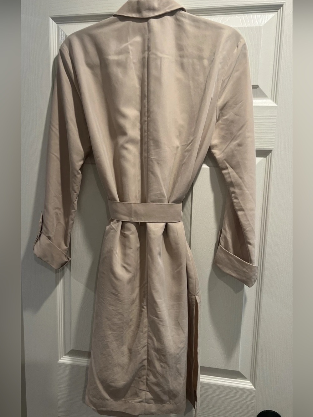 H&M Light Beige Trench Coat with Belt - Picture 2 of 2